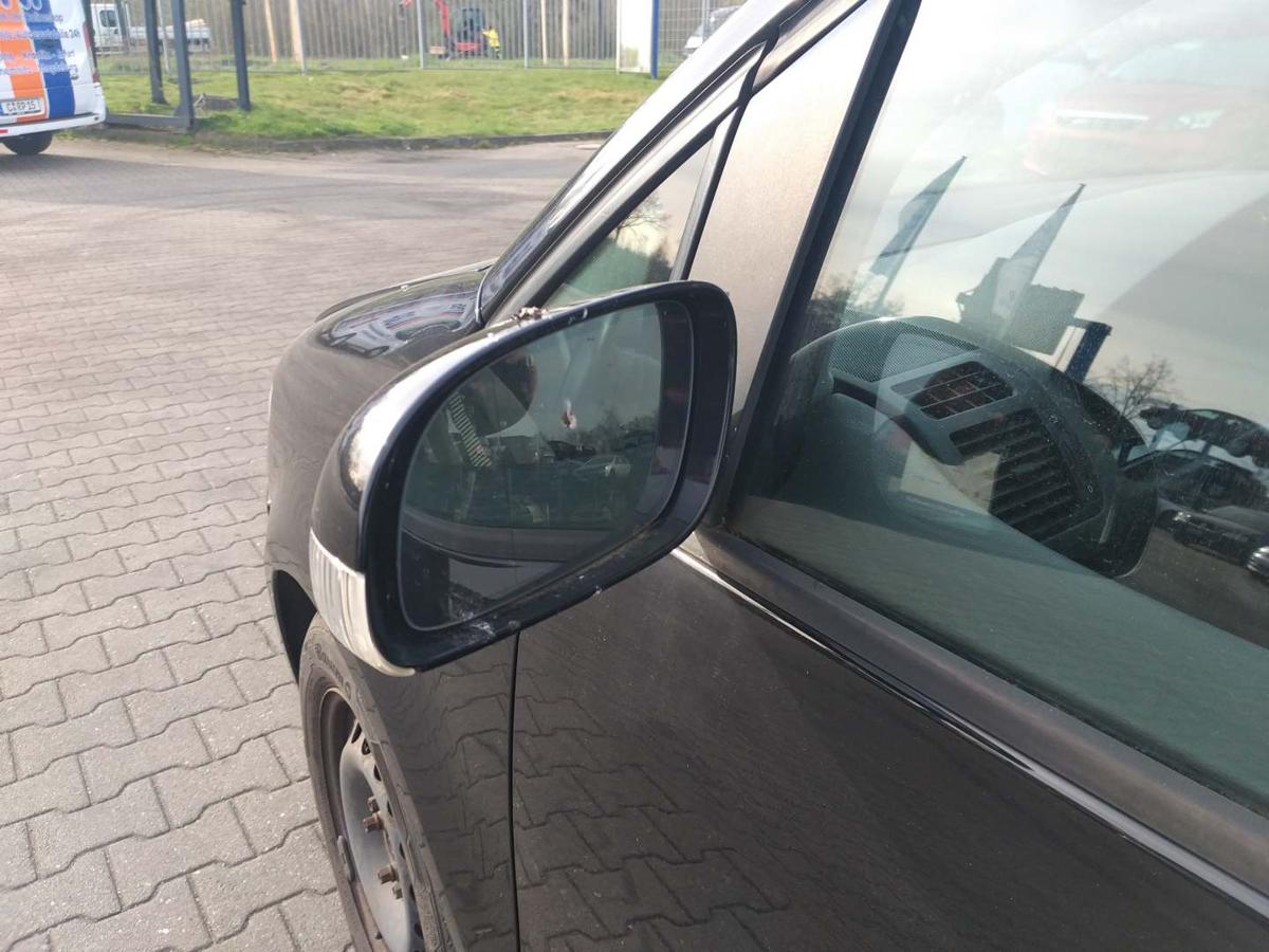 VW Touran 1T original Au&szlig;enspiegel links elektrisch anklappbar LC9X Deepblack Bj.2008